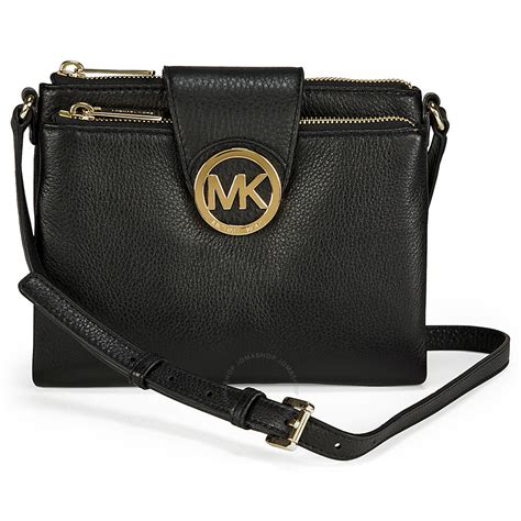 michael michael kors fulton monogram crossbody bag|Fulton Pebbled Leather Crossbody Bag .